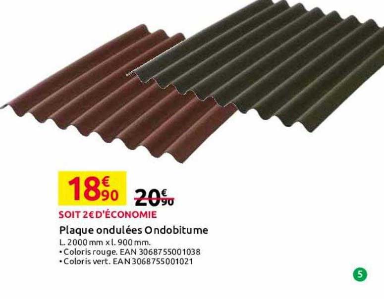 plaque ondulées ondobitume
