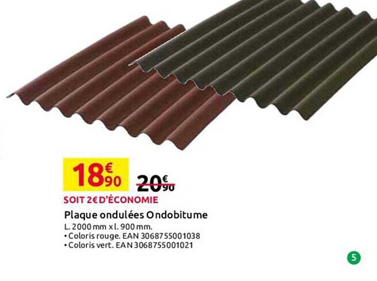 plaque ondulées ondobitume