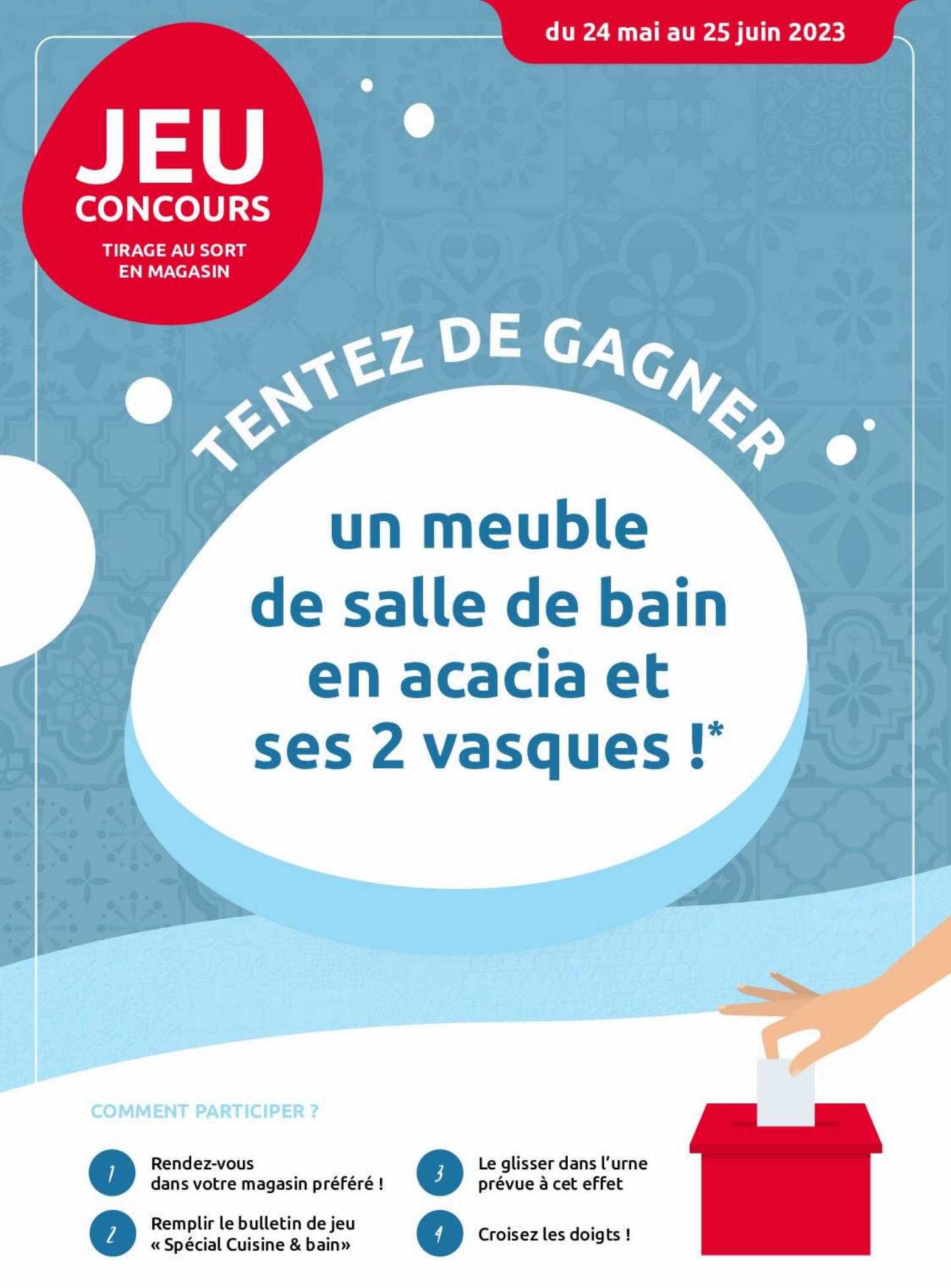 un meuble de salle de bain en acacia et ses 2 vasques !