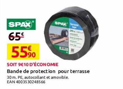 bande de protection pour terrasse spax