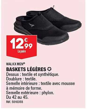 baskets légères walkx men
