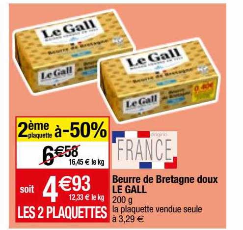 beurre de bretagne doux le gall