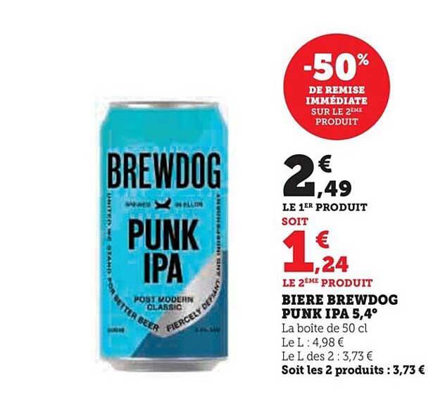 bière brewdog punk ipa 5,4°