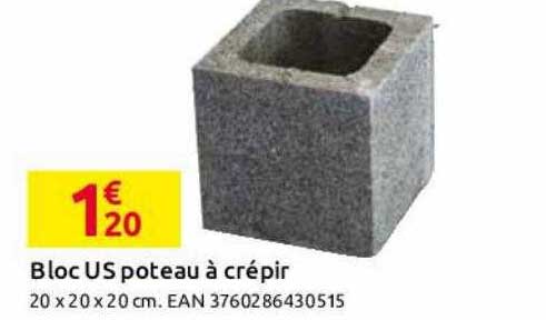 bloc us poteau à crépir