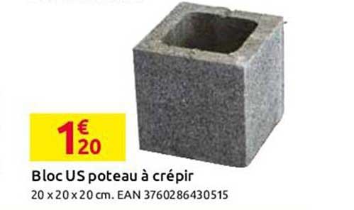bloc us poteau à crépir