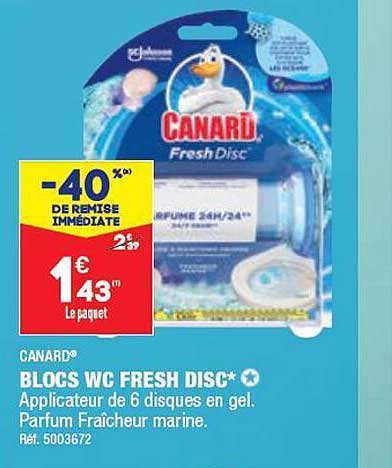 blocs wc fresh disc canard