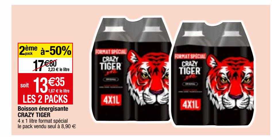 boisson énergisante crazy tiger