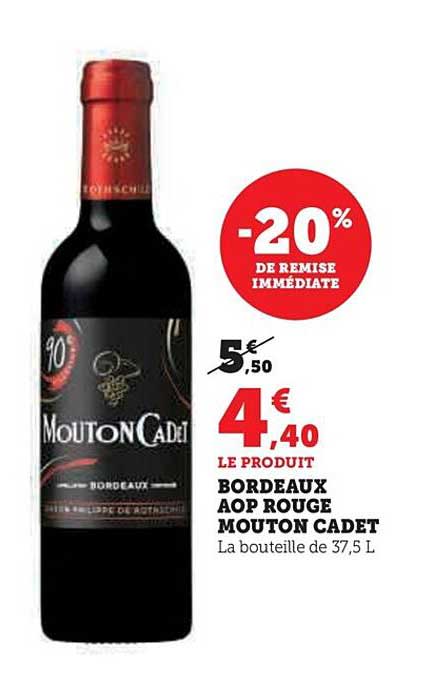 bordeaux aop rouge mouton cadet