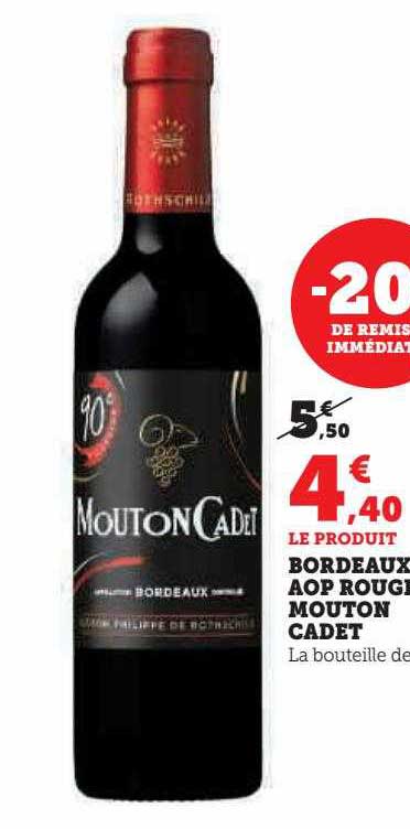 bordeaux aop rouge mouton cadet
