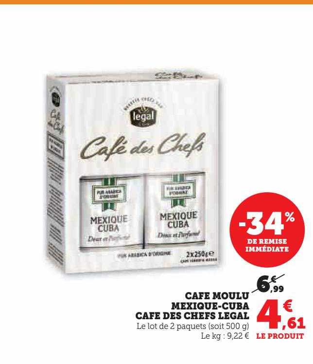 café moulu mexique-cuba café des chefs légal