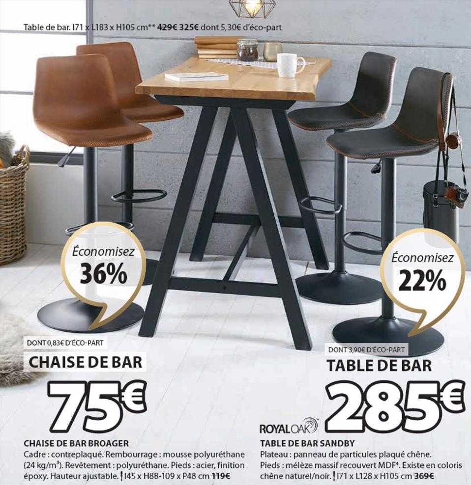 Chaise De Bar Broager, Table De Bar Sandby