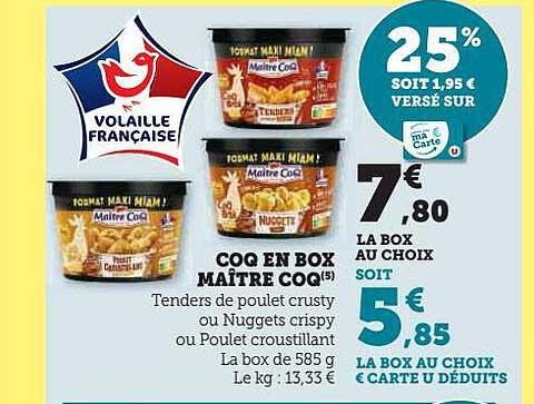 coq en box maître coq