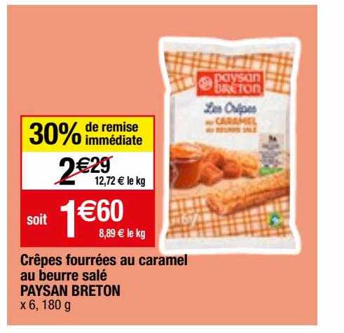 crêpes fourrées au caramel au beurre salé paysan breton