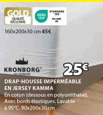 drap-housse imperméable en jersey kamma kronborg