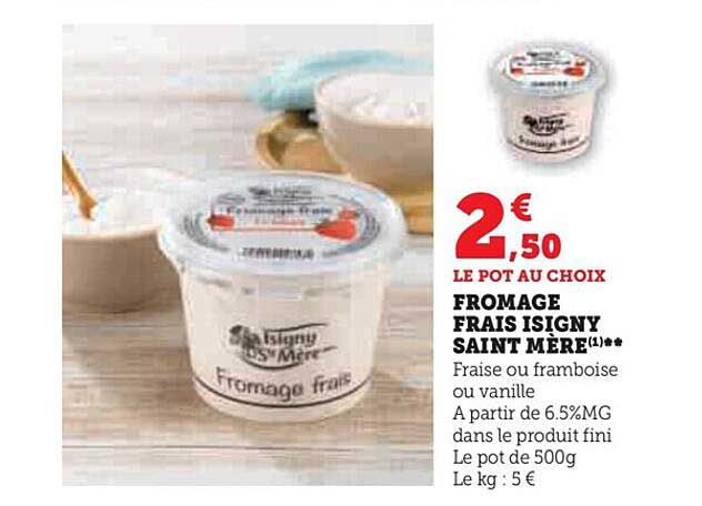 Fromage Frais Isigny Saint Mère