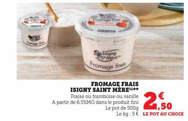 fromage frais isigny saint mère