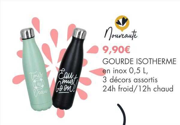 gourde isotherme en inox 0,5l