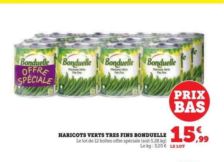 haricots verts très fins bonduelle