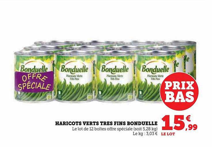 haricots verts très fins bonduelle