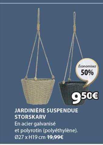 jardinière suspendue storskarv