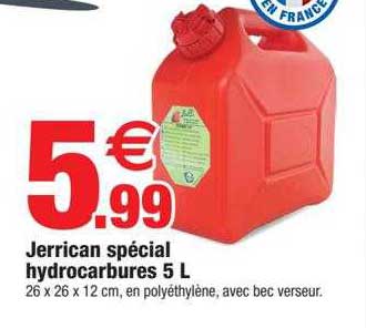 jerrican spécial hydrocarbures 5l