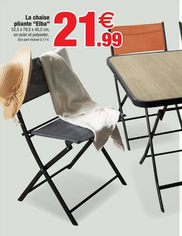 La Chaise Pliante "elba"