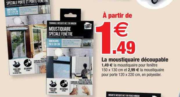 la moustiquaire découpable