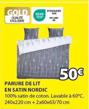 Parure De Lit En Satin Nordic
