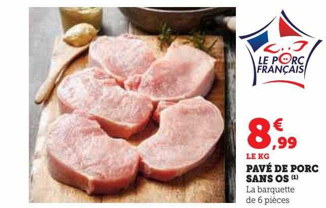 Pavé De Porc Sans Os