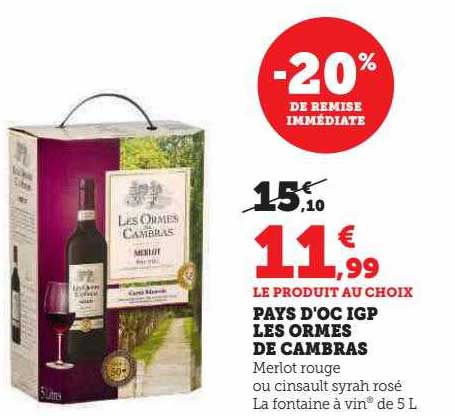 pays d'oc igp les ormes de cambras