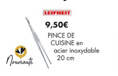 pince de cuisine en acier inoxydable leifheit