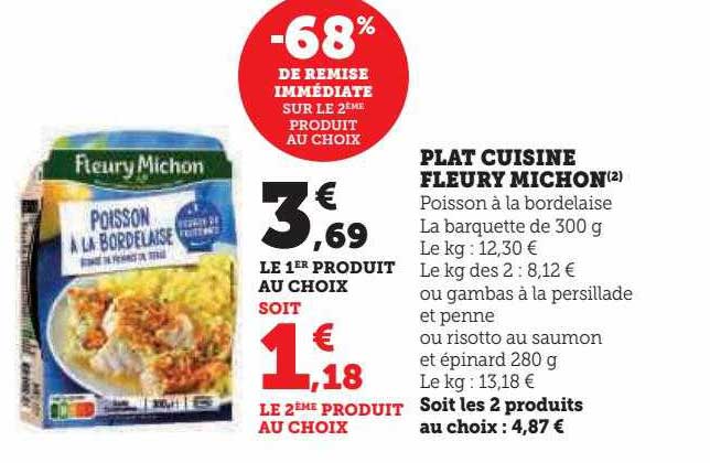 plat cuisiné fleury michon