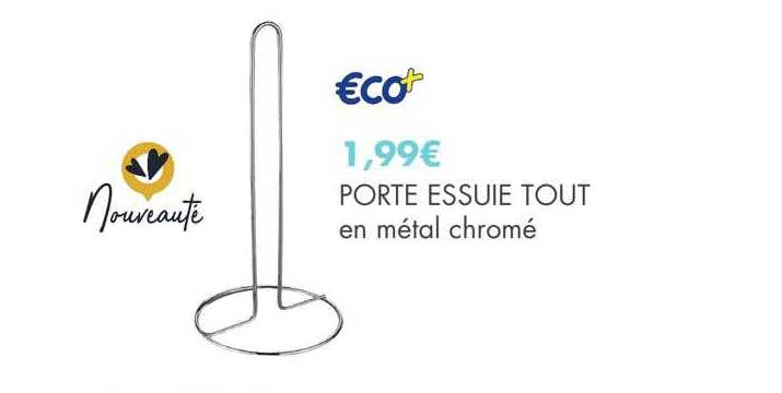 porte essuie tout en métal chromé