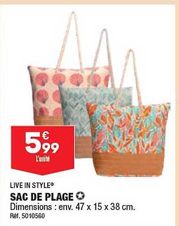 sac de plage live in style