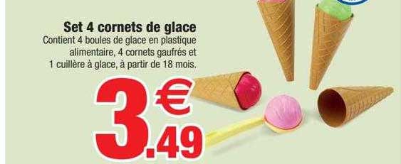 Set 4 Cornets De Glace