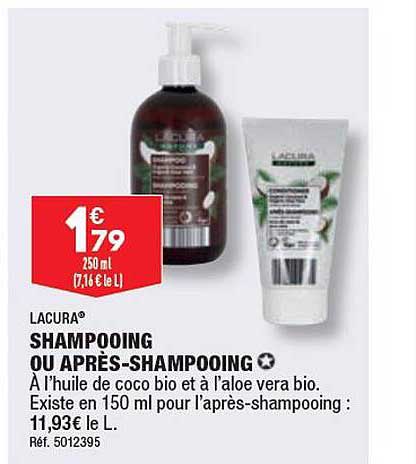 shampooing ou après-shampooing lacura