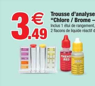 trousse d'analyse "chlore brome - ph"