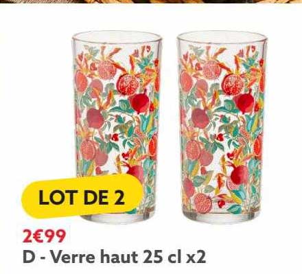 verre haut 25cl x 2