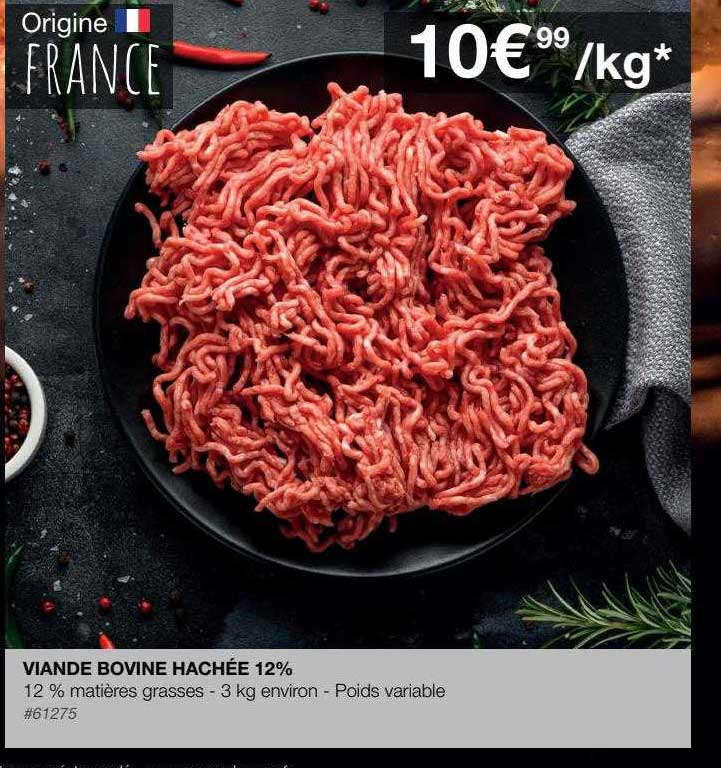 Viande Bovine Hachée 12%