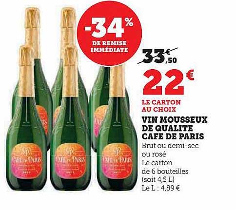 Vin Mousseux De Qualité Café De Paris