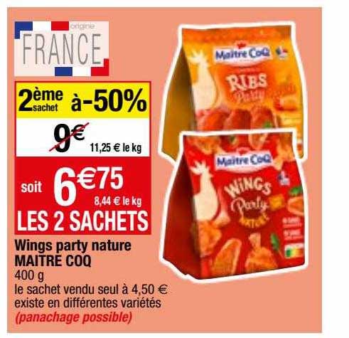 wings party nature maitre coq