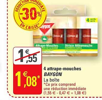 4 attrape mouches baygon