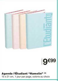 agenda l'étudiant hamelin