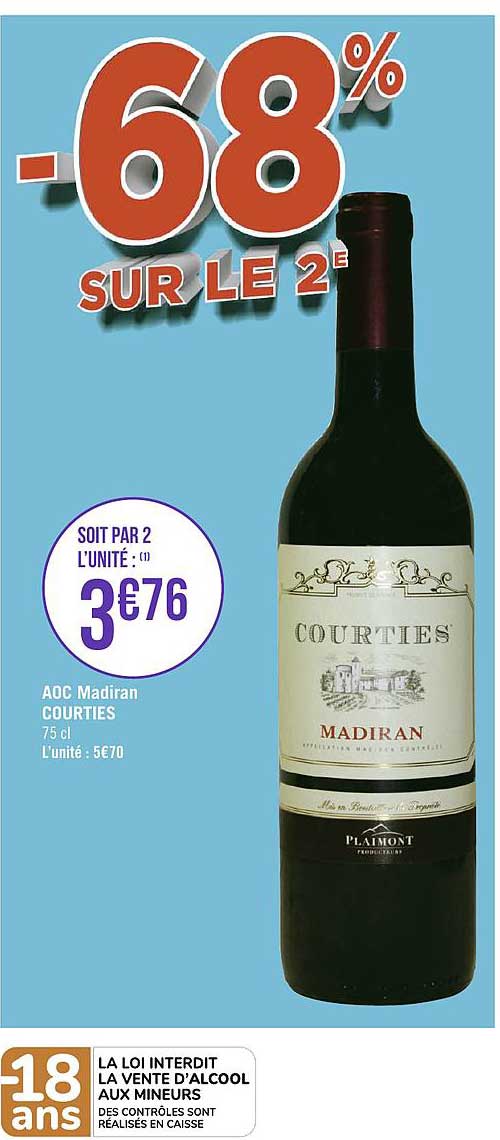 Aoc Madiran Courties -68% Sur Le 2e