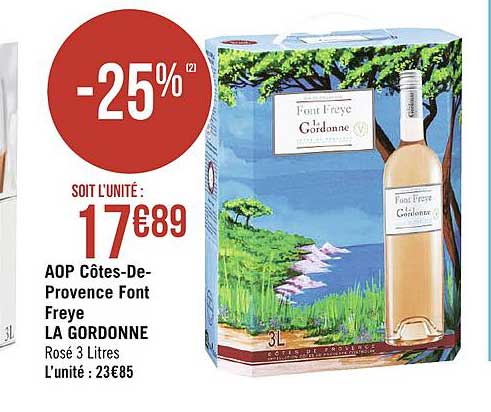 aop côtes de provence font freye la gordonne