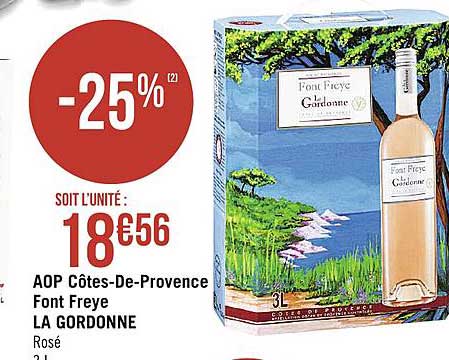 aop côtes de provences font freye la gordonne