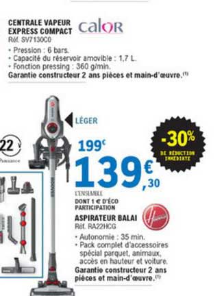 Aspirateur Balai -60% De Réduction Immédiate