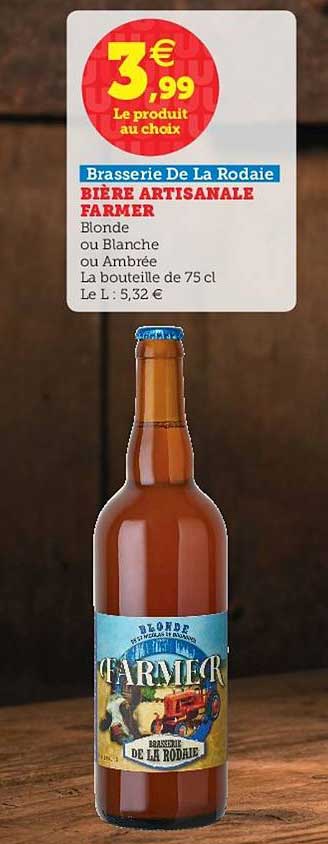 bière artisanale farmer brasserie de la rodaie