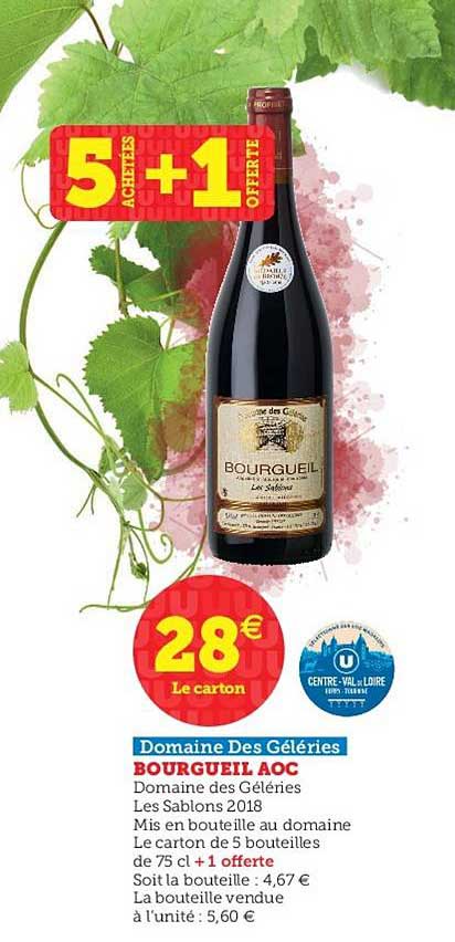bourgeuil aoc domaine des géléries