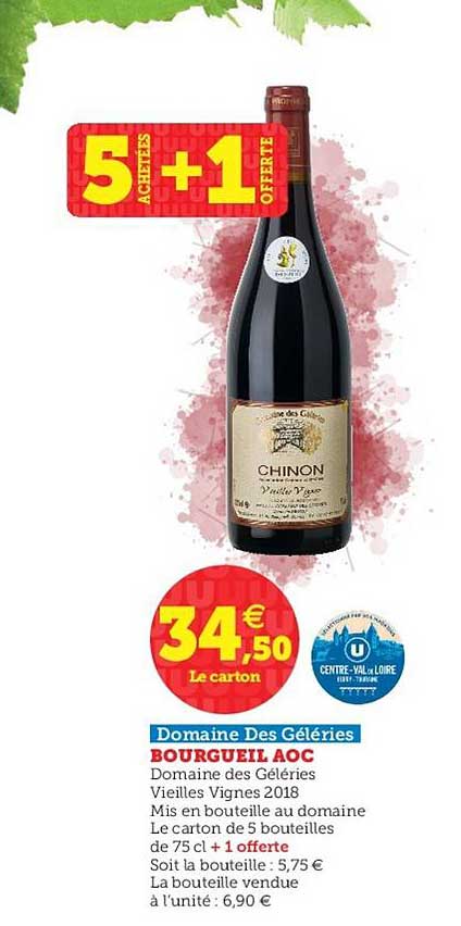 bourgueil aoc domaine des géléries